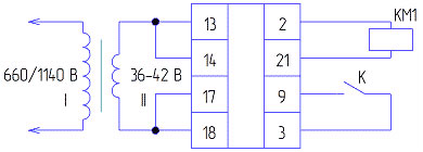 Схема подключения блока БФВ-3МК
