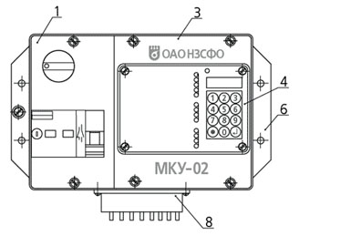 Конструкция модуля контроля МКУ-02